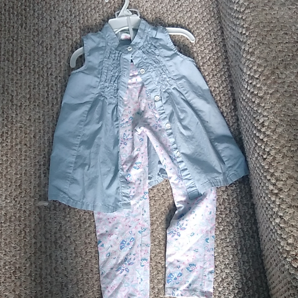 Little girls pants set